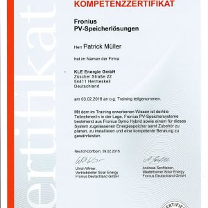 Kompetenzzertifikat_Fronius_Speicherlösungen_Müller,Patrick-1